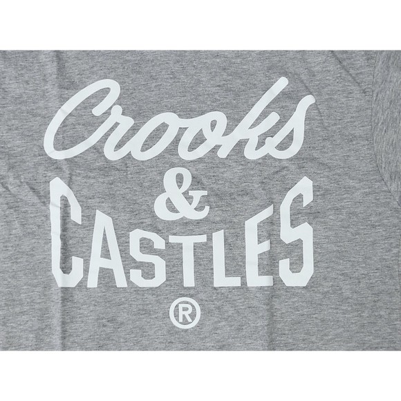Crooks & Castles T Shirt Medium Size / Gray Color /Short Sleeve With Graphic Tee - Picture 3 of 4